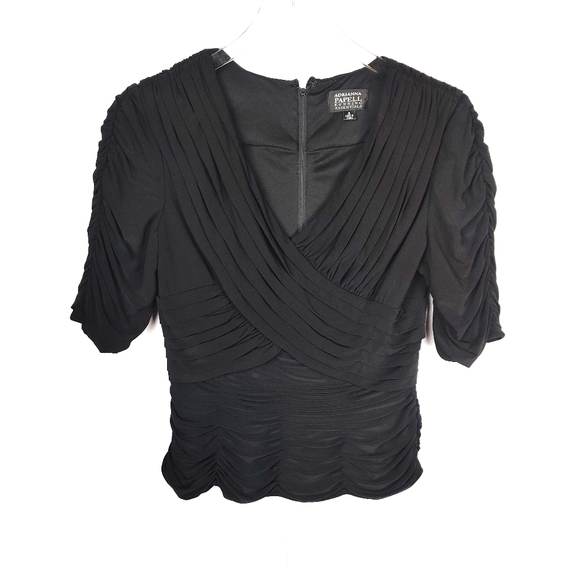 ADRIANNA PAPELL EVENING ESSENTIALS BLOUSE - Picture 1 of 3